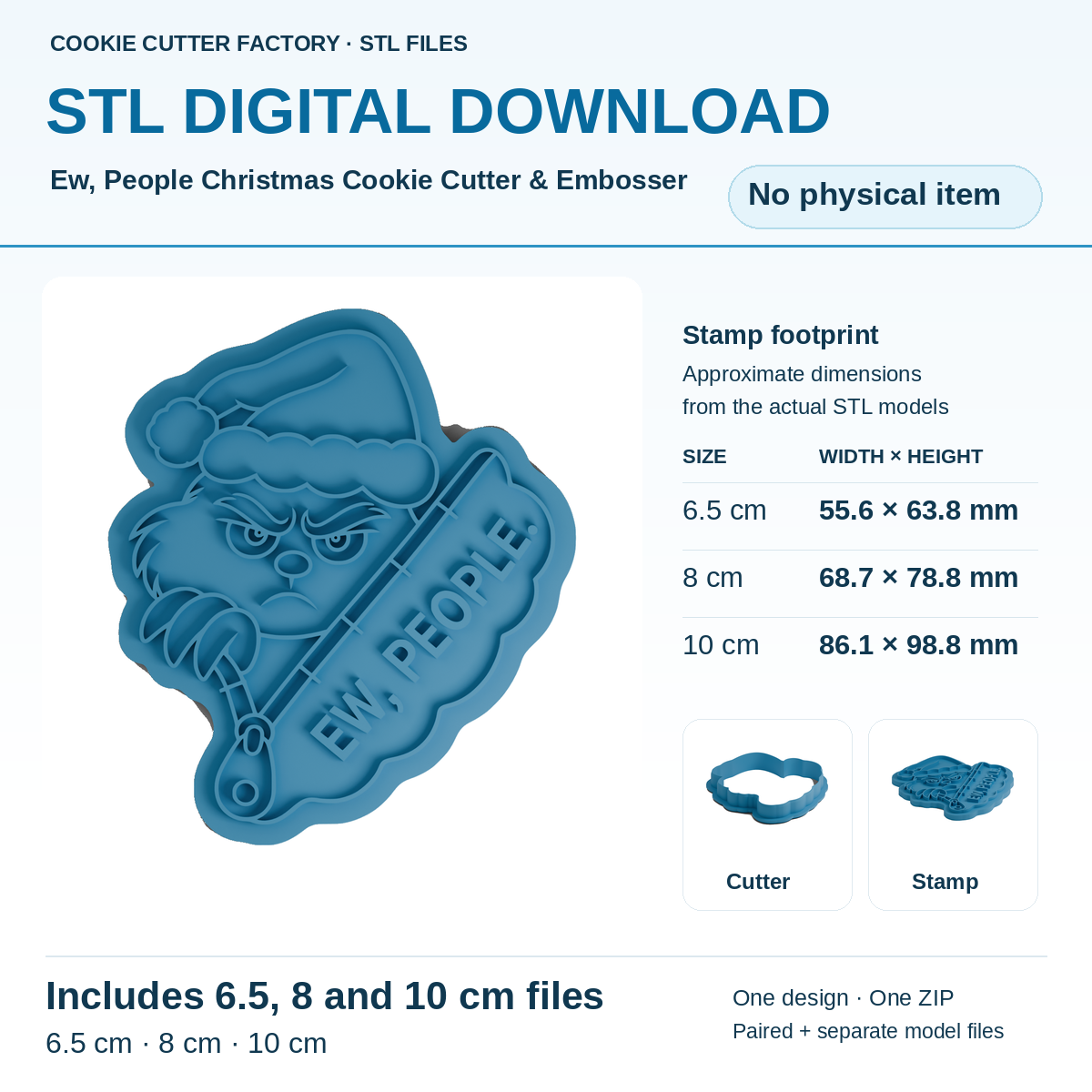 Ew, People Christmas Cookie Cutter & Embosser — All Sizes STL Download | CCF_APPROVED_MEDIA_V1:1:199edae244f8163bdc434630ac28ba8a8ca97ee80ce844bb2c34ee8a0e637083