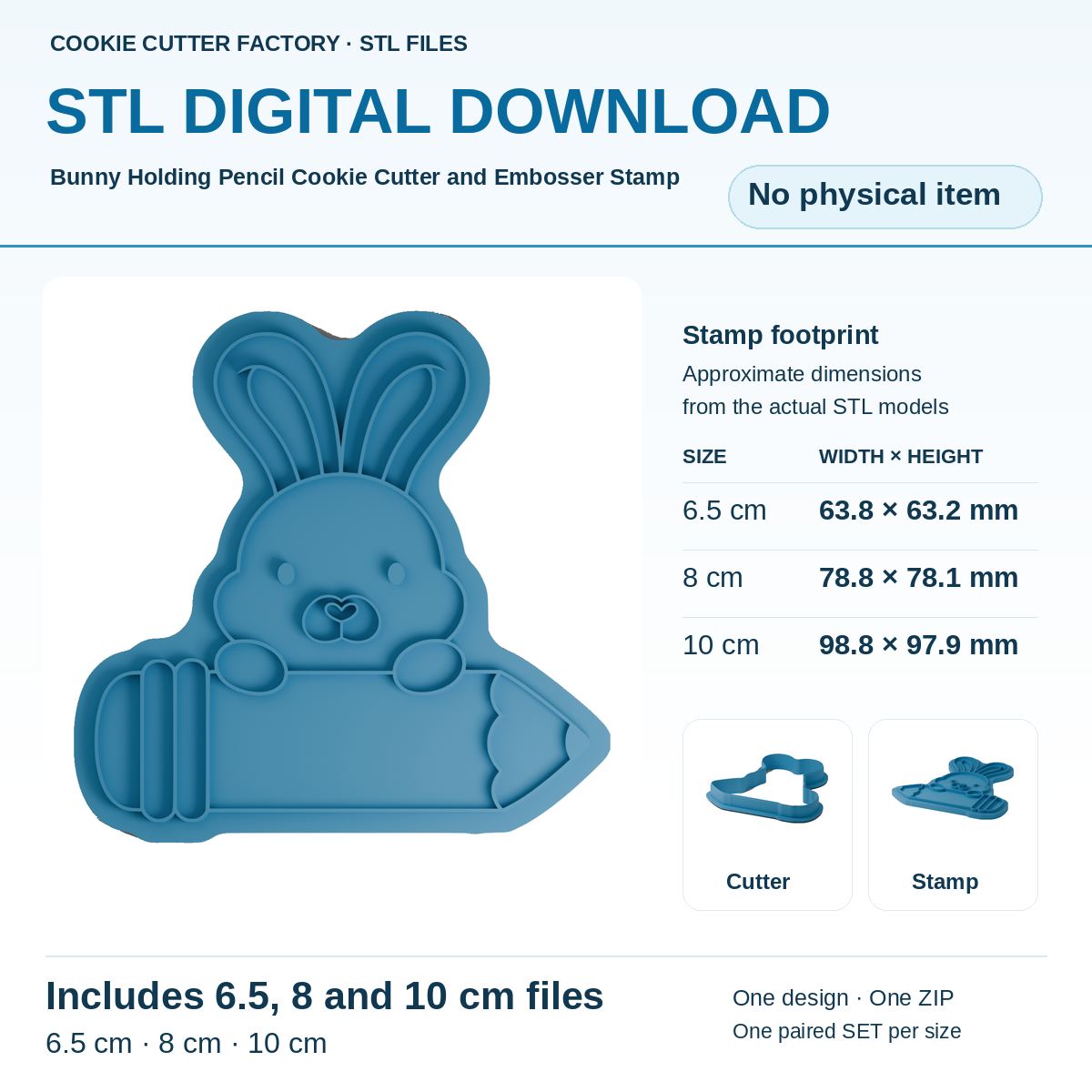 Bunny Holding Pencil Cookie Cutter and Embosser Stamp - All Sizes STL Download | CCF_APPROVED_MEDIA_V1:1:2bd5ff64b65f3eb597e88fb66b3ac4c979cd0732c9dc63158bbccb9b5cc98953