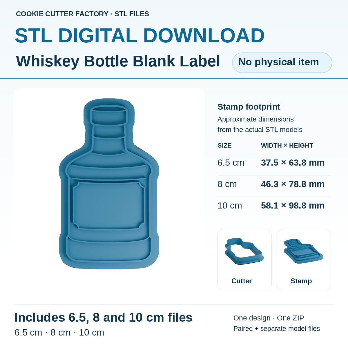 Liquor Bottle With Frame Label Cookie Cutter and Embosser Stamp - All Sizes STL Download | CCF_APPROVED_MEDIA_V1:1:21cadb36dc7985abd3427c8171e0b070e7a8d276fb7a03c9ecf1f3da50d5da29