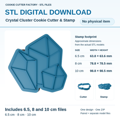 Crystal Cluster Cookie Cutter & Stamp — All Sizes STL Download | CCF_APPROVED_MEDIA_V1:1:4c228f97d309fbd42d104ee44b2479f99e5c4194b9520a85fe1d03b8ebfb7432