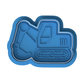 Excavator Construction Truck Cookie Cutter and Embosser Stamp | Digger Vehicle, Builder Party