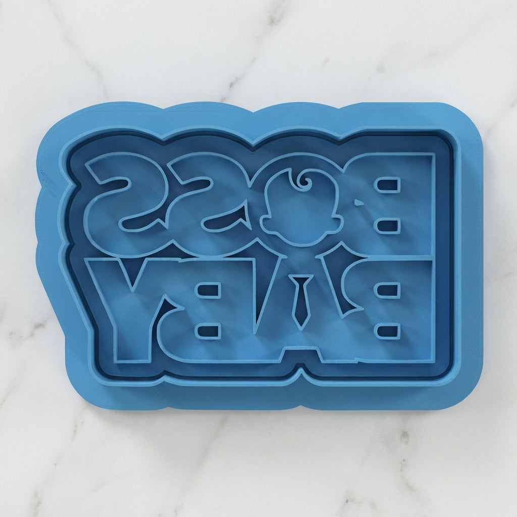 Baby Executive Cookie Cutter and Embosser Stamp Kids TV