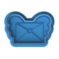 Flying Love Letter Cookie Cutter and Embosser Stamp | Cupid Envelope with Wings, Valentine's Mail, Cute Heart