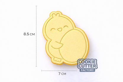 Easter Chick Hugging Egg Cookie Cutter and Embosser Set – Easter Collection