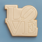 LOVE Cookie Cutter & Embosser – Bold Lettering Biscuit Stamp