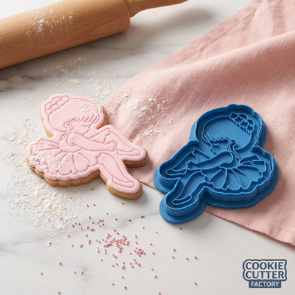 Ballerina Girl Cookie Cutter and Embosser Set – Ballet Dance Party Baking Tool