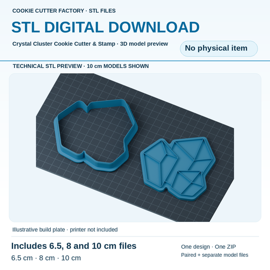 Crystal Cluster Cookie Cutter & Stamp — All Sizes STL Download | CCF_APPROVED_MEDIA_V1:2:50a04003f58cfdd695d00ed10e8757a564d59769d70c52a7d271e99e94f1187f