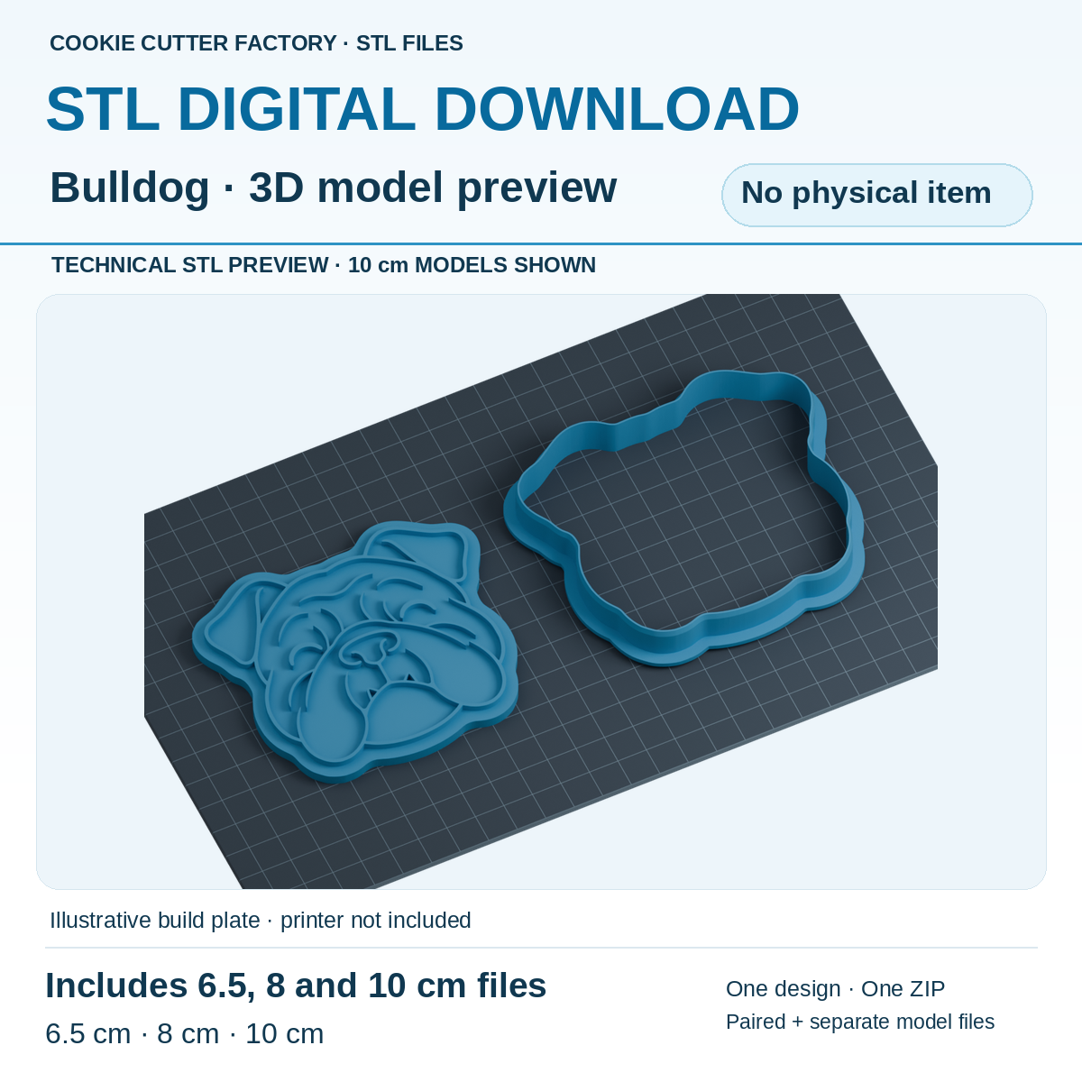 Smiling Bulldog Head Cookie Cutter and Embosser Stamp - All Sizes STL Download | CCF_APPROVED_MEDIA_V1:2:2b6955bb0dd9f20f92163ba89a599e803ac269b65258c22c0fc5ffe4e16944b3