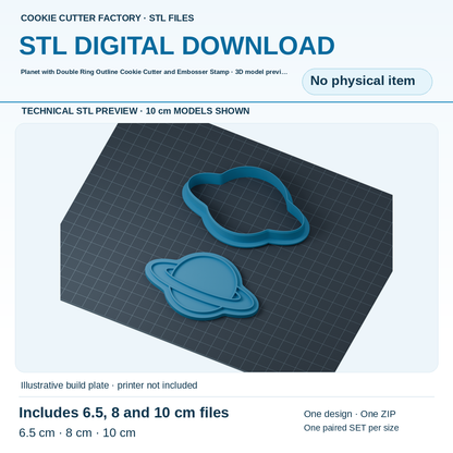 Planet with Double Ring Outline Cookie Cutter and Embosser Stamp - All Sizes STL Download | CCF_APPROVED_MEDIA_V1:2:45278f9af9c944736fee45fd22c864a273807f58115e3a55b3e0b0349207185b