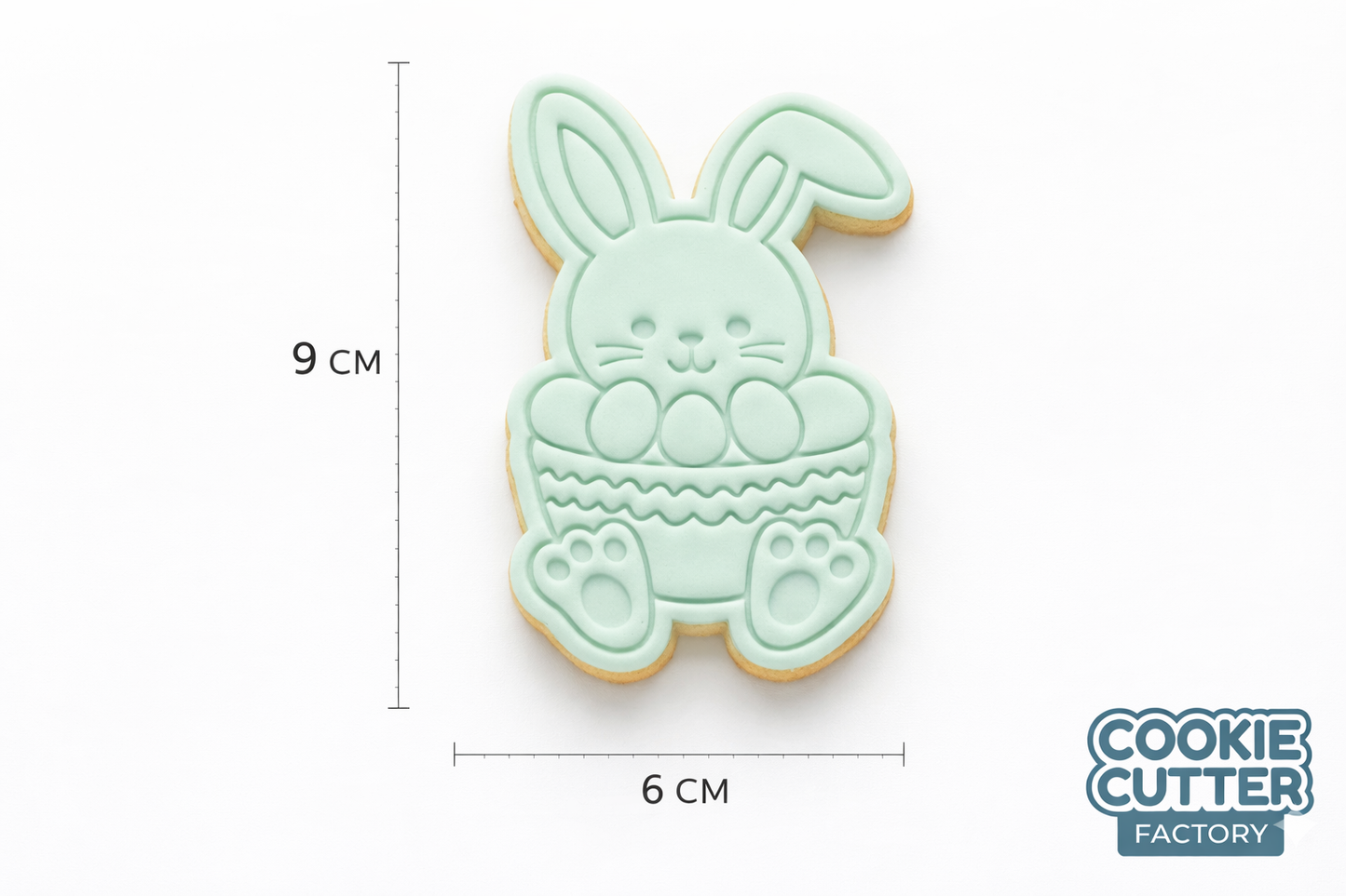 Easter Bunny in Basket Cookie Cutter and Embosser Set – Easter Collection