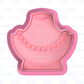 Pearl Necklace Cookie Cutter and Stamp Embosser - 8cm x 7.5cm