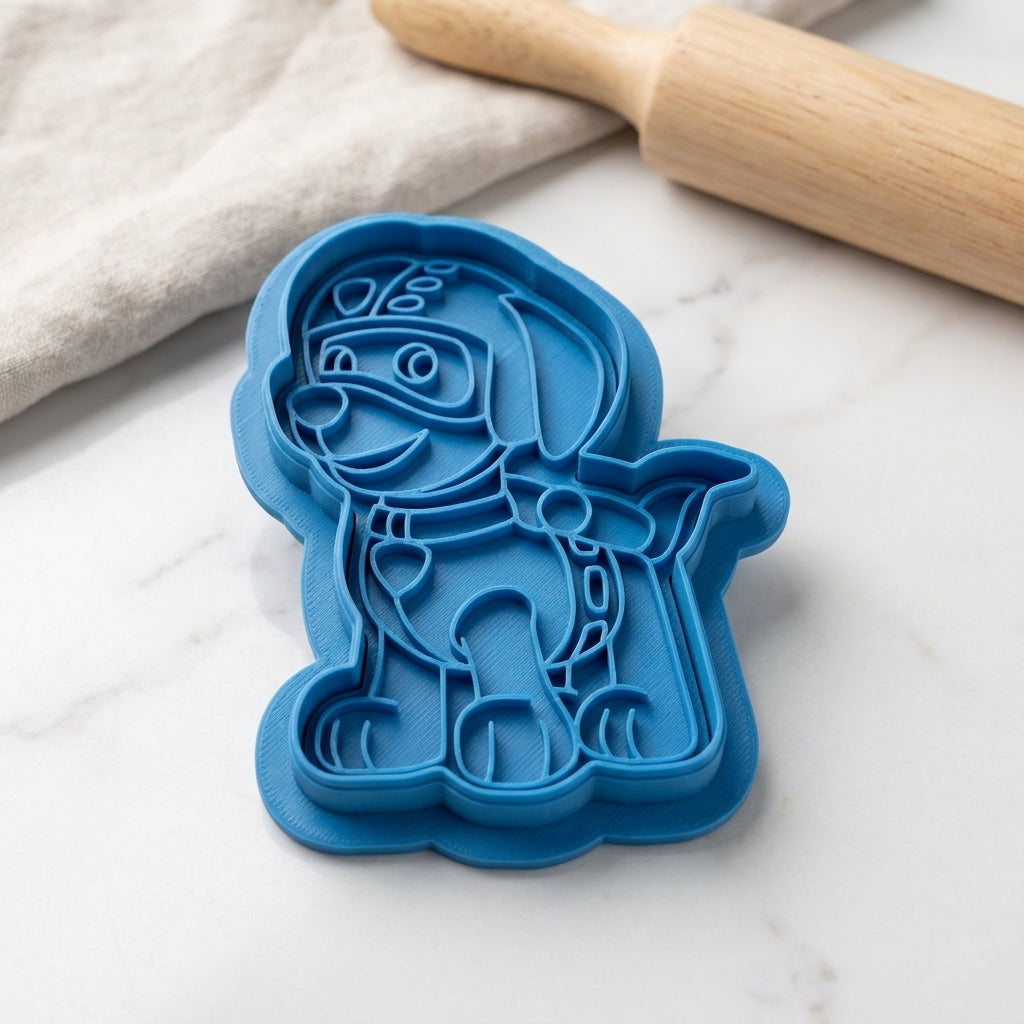 Heroic Rescue Pups and Shield Badge Cookie Cutter and Embosser Set