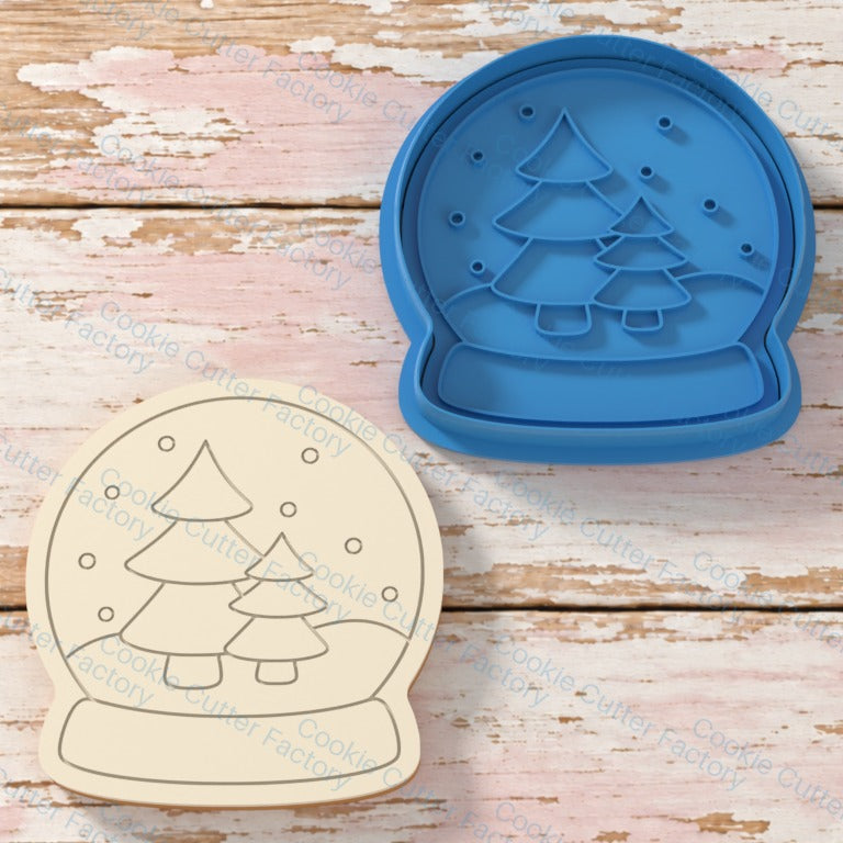 Trio Tiered Snow Globe Cookie Cutter and Embosser Stamp - All Sizes STL Download | CCF_APPROVED_MEDIA_V1:3:cbb31f7481d8418db64d69eabaa642c946242f5bb4c30c42b85b778e72956e14