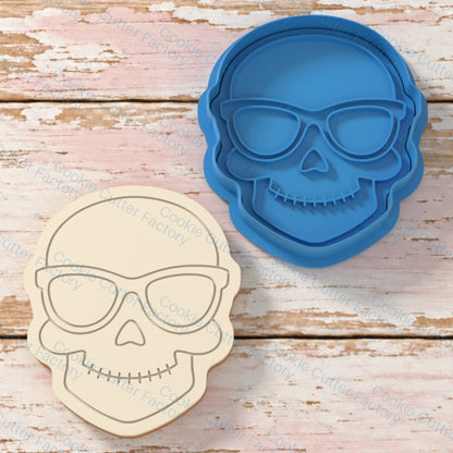 Skull with Angular Sunglasses Cookie Cutter and Embosser Stamp - All Sizes STL Download | CCF_APPROVED_MEDIA_V1:3:d3207be7199a21539ba8a82ae5589bdbafa0b59368bb0dd693f3abbac5b3b6ff