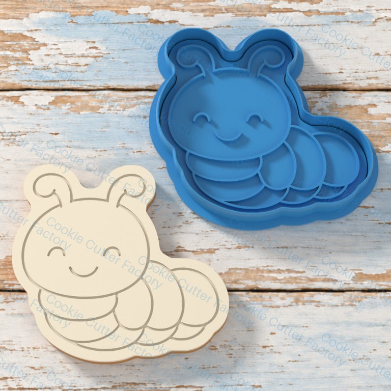 smiling caterpillar with curled antennae Cookie Cutter and Embosser Stamp - All Sizes STL Download | CCF_APPROVED_MEDIA_V1:3:12356f2384c75cef8ae650637f43e0516be3745fb719ebde3cb5dac2be497f69