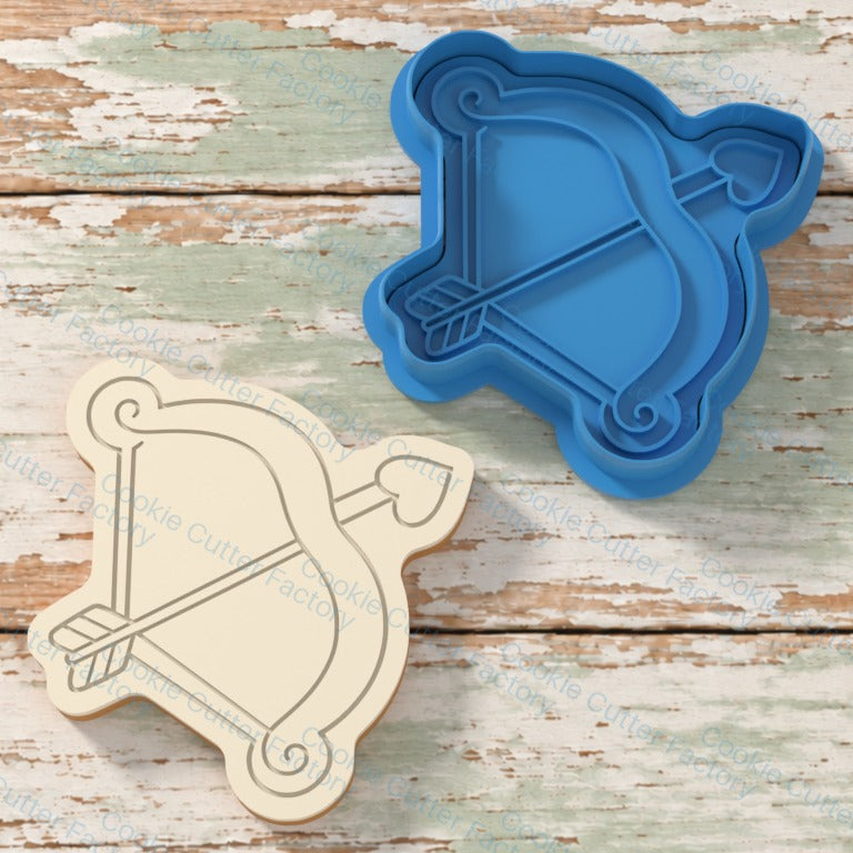 Cupid Bow with Feathered Arrow Cookie Cutter and Embosser Stamp - All Sizes STL Download | CCF_APPROVED_MEDIA_V1:3:54c850a917452537856825345e4d71fea8e70fcd6f21ab7a78efe905f5d0346c