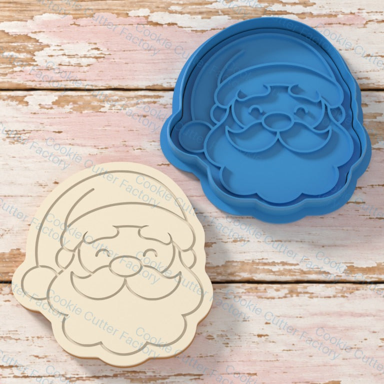 Cheerful Santa With Curved Eyes Cookie Cutter and Embosser Stamp - All Sizes STL Download | CCF_APPROVED_MEDIA_V1:3:7fb1863cb8d4aa929f01ac3b3c08940546213b5e6c8909e5eb7b476494cf297f