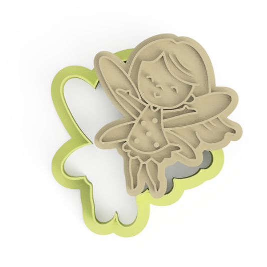 Fairy V2 Cookie Cutter and Stamp Embosser - 8cm x 7cm