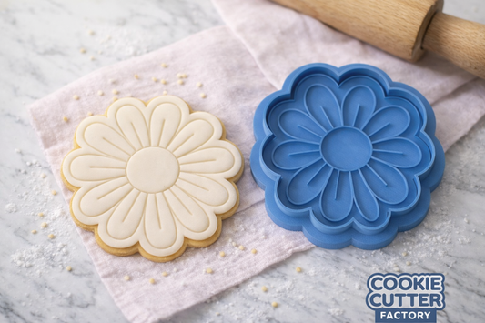 Daisy V2  Cookie Cutter & Embosser Stamp flowers
