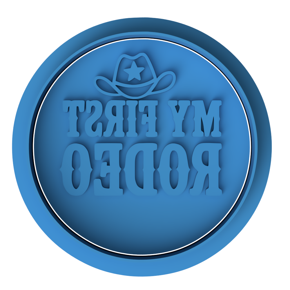 My First Rodeo Cookie Stamp| Cowboy Baby Shower