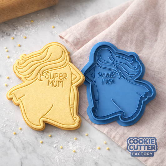 Super Mum Superhero Mother's Day Cookie Cutter and Embosser Set