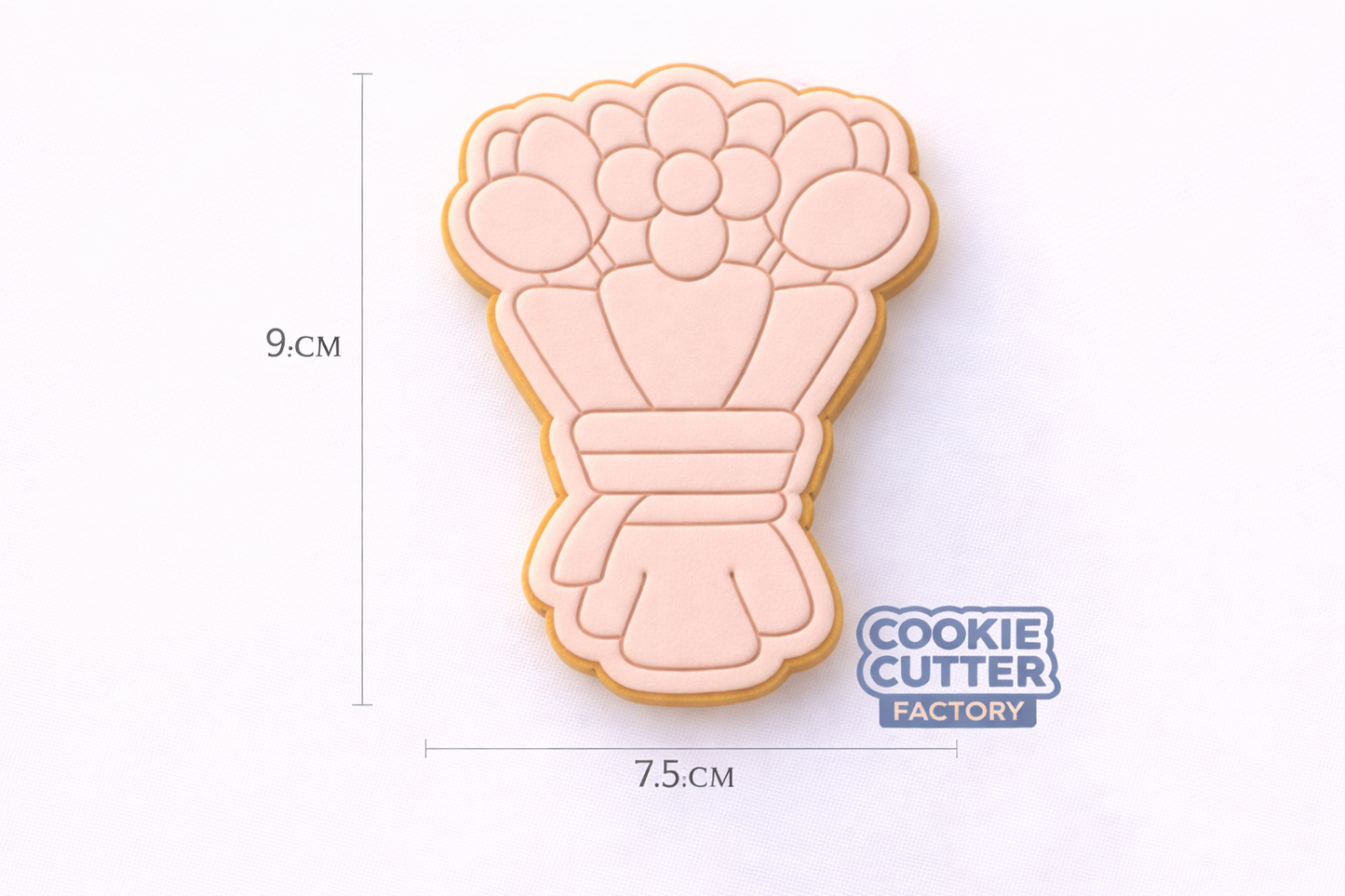 Flower Bouquet Mother's Day Cookie Cutter and Embosser Set