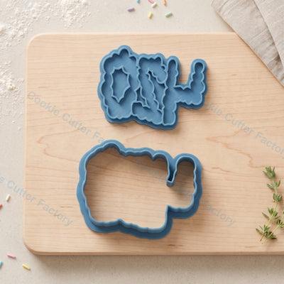 420 Smoke Cloud Cookie Cutter and Embosser Stamp