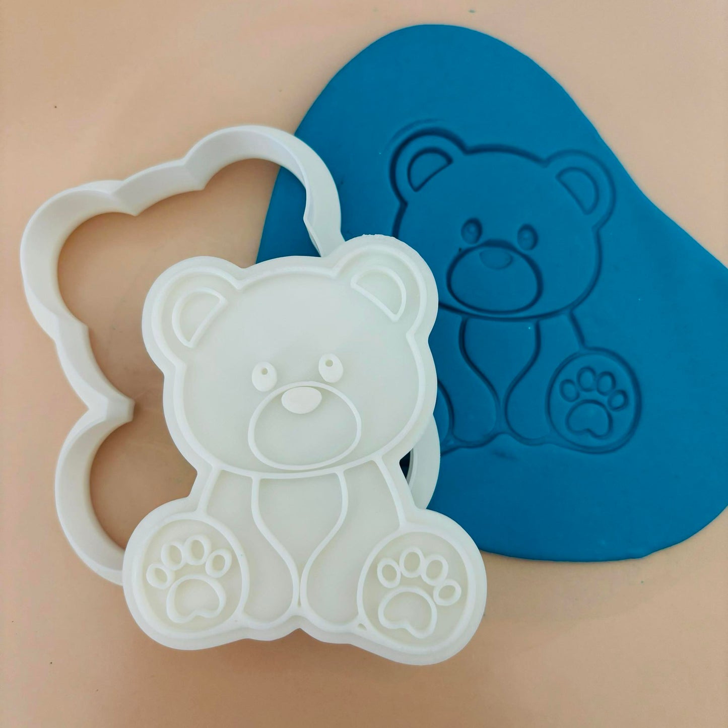 Teddy Bear V2 Cookie Cutter and Stamp Embosser