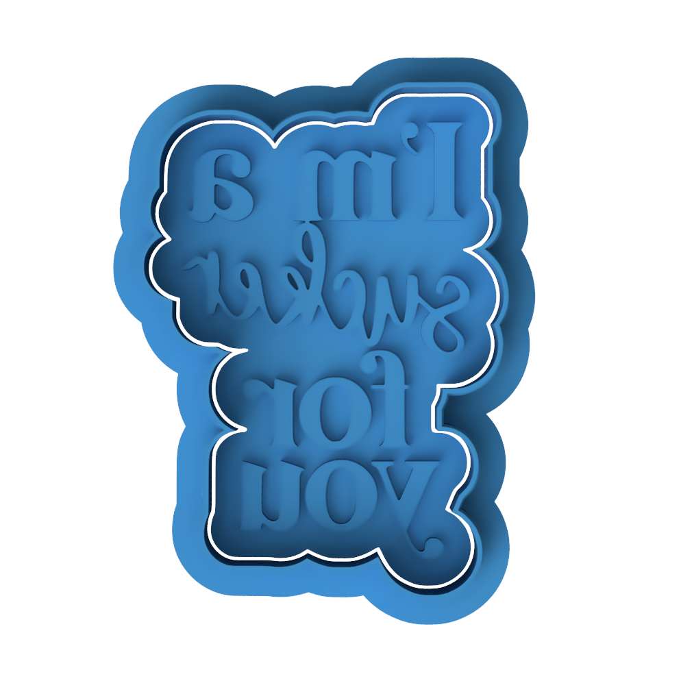 I'm A Sucker For You Cookie Cutter and Embosser Stamp | Funny Valentine, Candy Pun, Sweet Quote