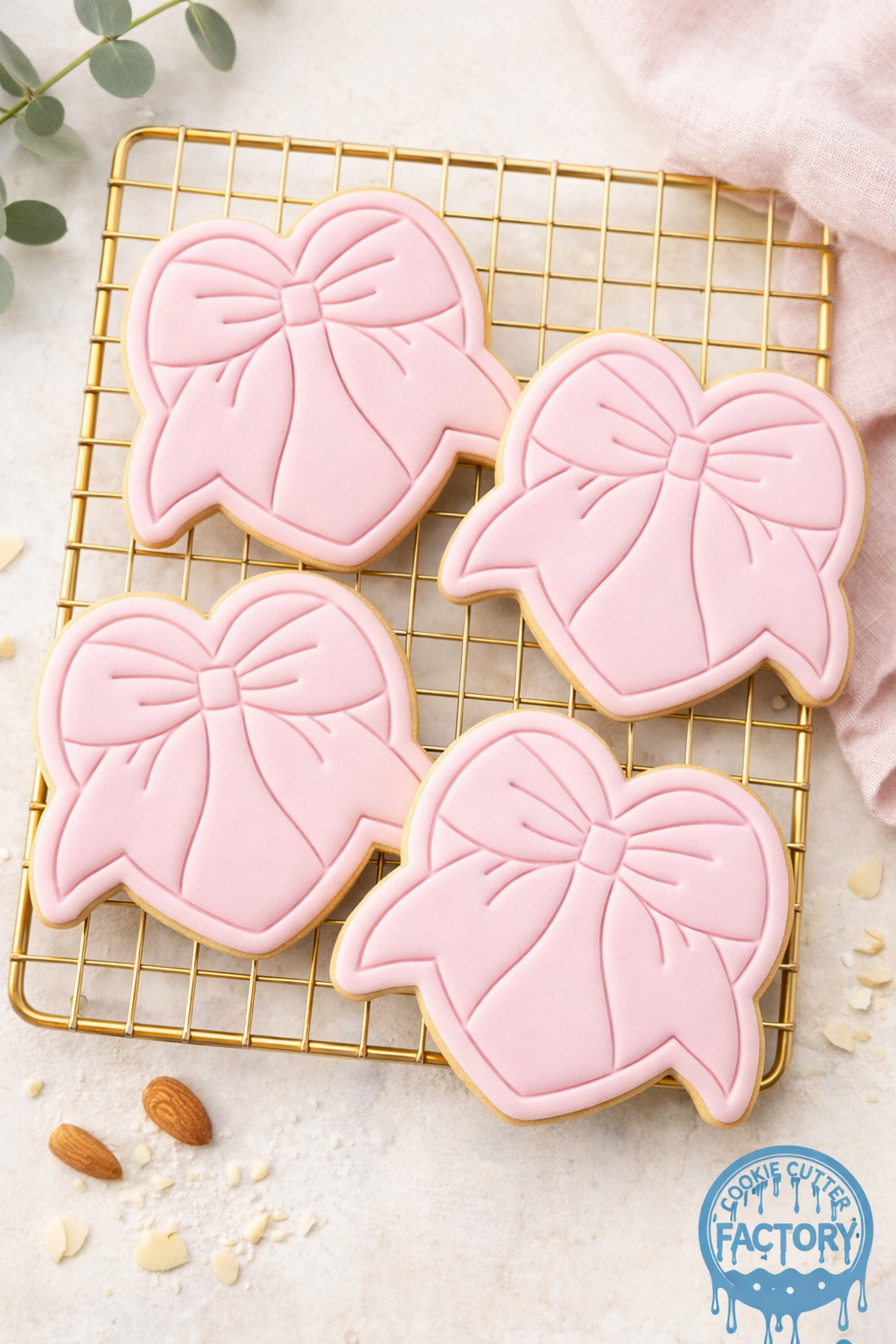 Heart Bow Ribbon Cookie Cutter and Embosser Stamp | Coquette Aesthetic, Valentine's Day, Cute Gift