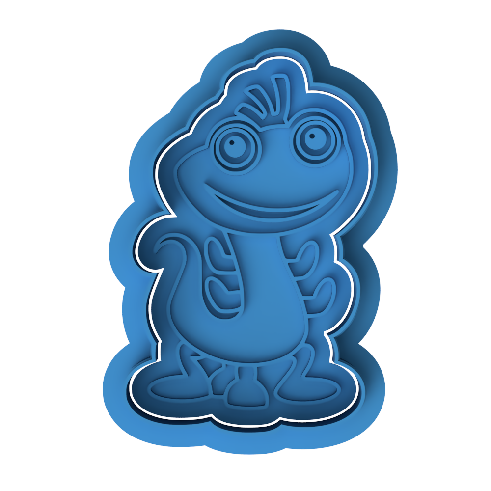 Monsters Inc Randall Cookie Cutter & Embosser Stamp