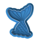 Mermaid Tail Cookie Cutter and Embosser Stamp | Under the Sea Theme, Ocean Party