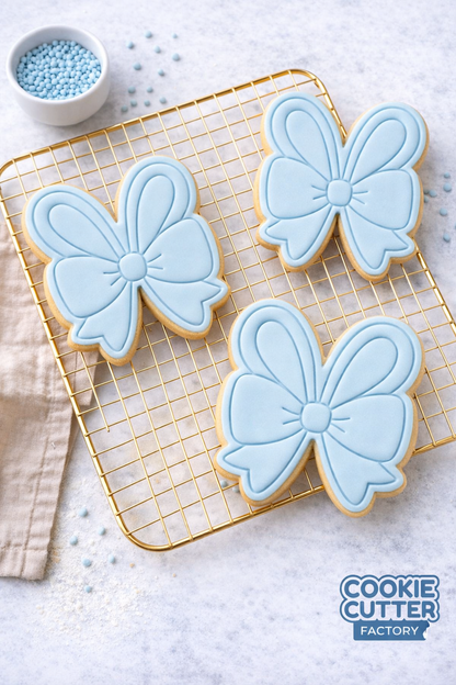Easter Bunny Ears Bow Cookie Cutter and Embosser Set – Easter Collection