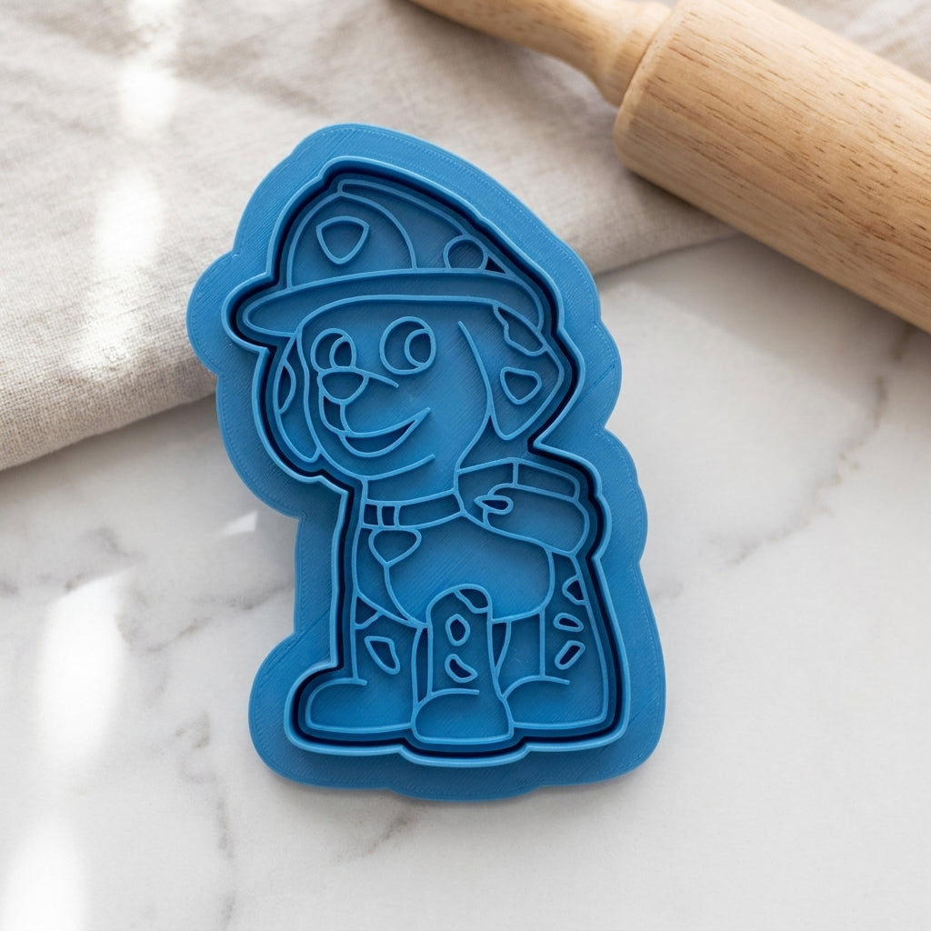 Heroic Rescue Pups and Shield Badge Cookie Cutter and Embosser Set