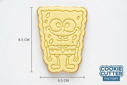 SpongeBob Style Character, Patrick and Pineapple House Cookie Cutter Set – Bikini Bottom Baking Tools