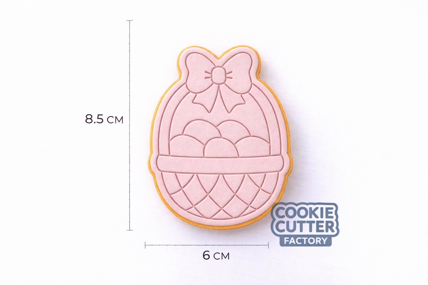 Easter Egg Basket with Bow Cookie Cutter and Embosser Set – Easter Collection