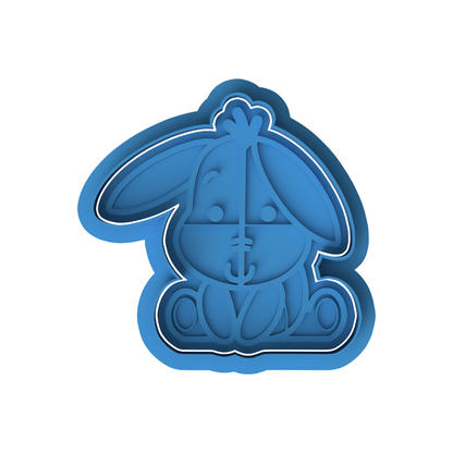 Donkey Style Character Cookie Cutter and Embosser Set – Classic Nursery Baking Tool