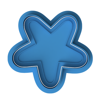 Cute Starfish Cookie Cutter and Embosser Stamp | Under the Sea, Ocean Party