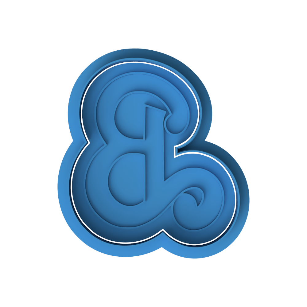 Barbie Style Letter B Cookie Cutter and Embosser Stamp | Fashion Doll Font, Pink Theme, Girls Birthday