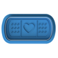 Cute Band-Aid Cookie Cutter and Embosser Set | Heart Plaster Get Well Soon Cookie