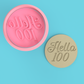 Hello 100 Cutter & Embosser Stamps Set Birthday