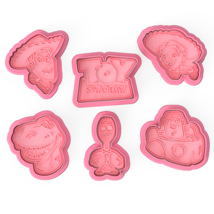 Toy Friends Cookie Cutter & Embosser Stamps Set Kids TV Movie Gaming