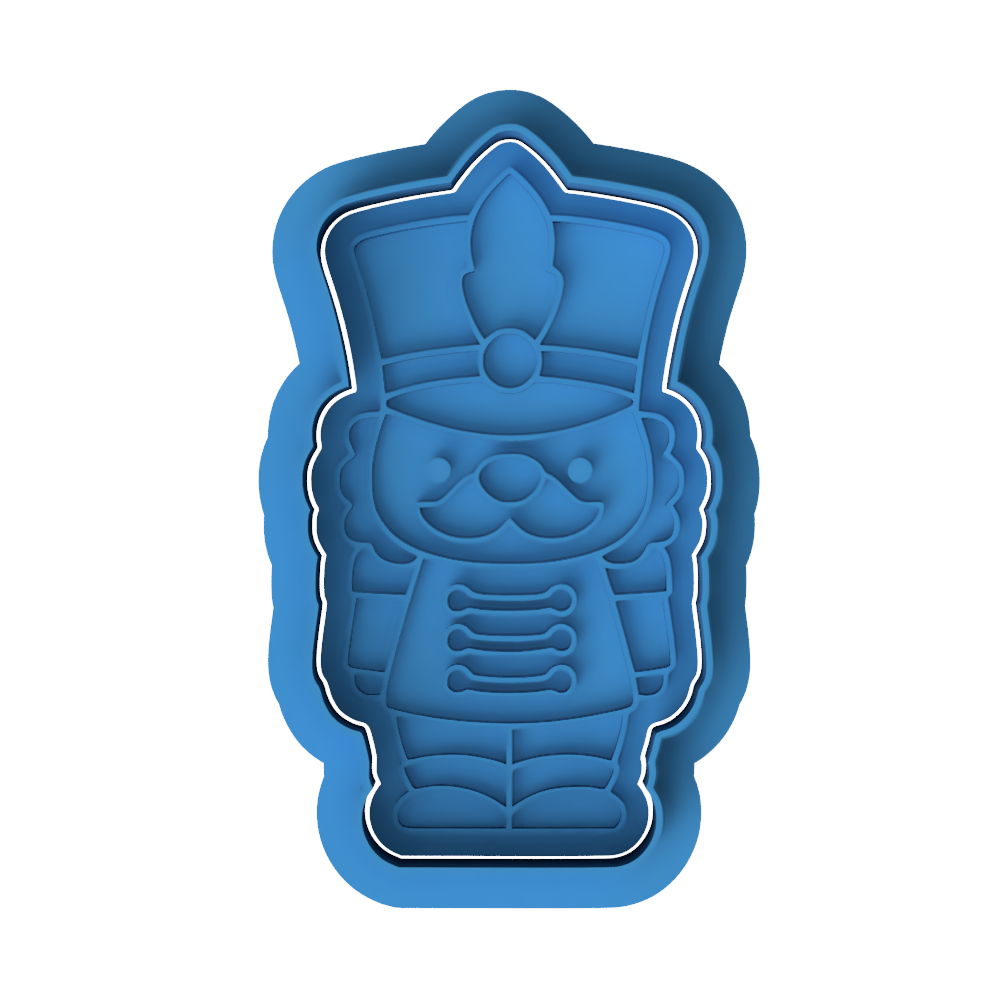 Nutcracker Cookie Cutter and Embosser Stamp Set | Christmas, Toy Soldier, Holiday