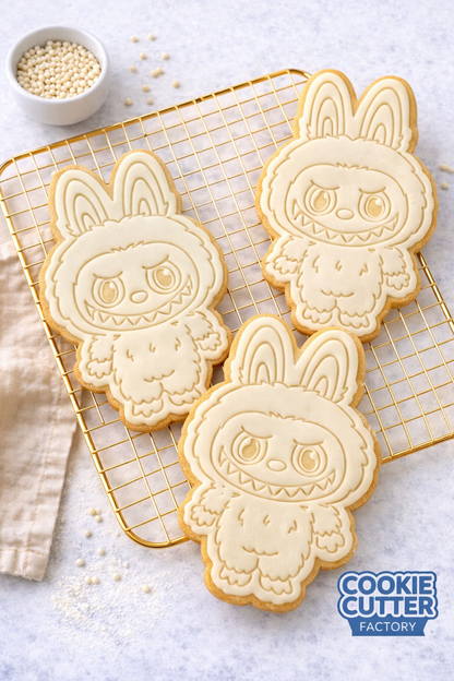 Labubu Full Body Monster Bunny Cookie Cutter & Embosser Full-Body Biscuit Stamp