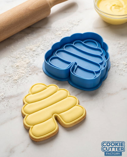 Beehive Cookie Cutter and Embosser Set – Honey Bee Garden Party Baking Tool