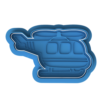 Military Transport Helicopter Cookie Cutter and Embosser Set – Tactical Vehicle Baking Tool