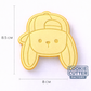 Easter Bunny wearing Baseball Cap Cookie Cutter and Embosser Set – Easter Collection