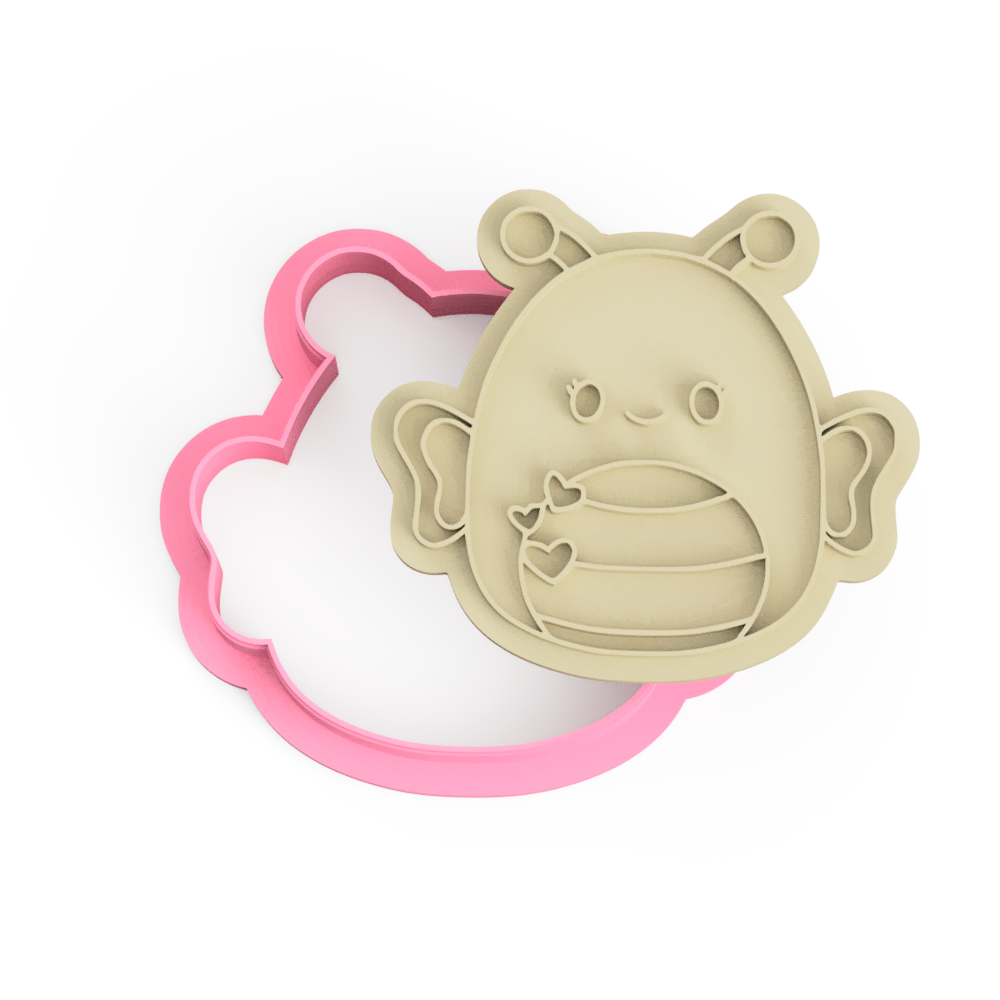 Butterfly Squishmallow Cookie Cutter and Stamp Embosser