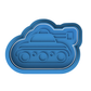 Tank Cookie Cutter and Embosser Stamp | Army Vehicle Theme