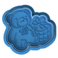 Teddy Bear with Gift Cookie Cutter & Embosser – Cute Holiday & Baby Shower Cookie Design